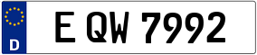 Trailer License Plate